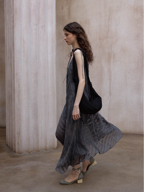 Melted Check Dress